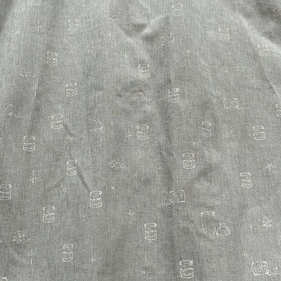 William Murray Long Sleeve Golf Button Down Shirt Rocks Glass Print EUC - Picture 15 of 16